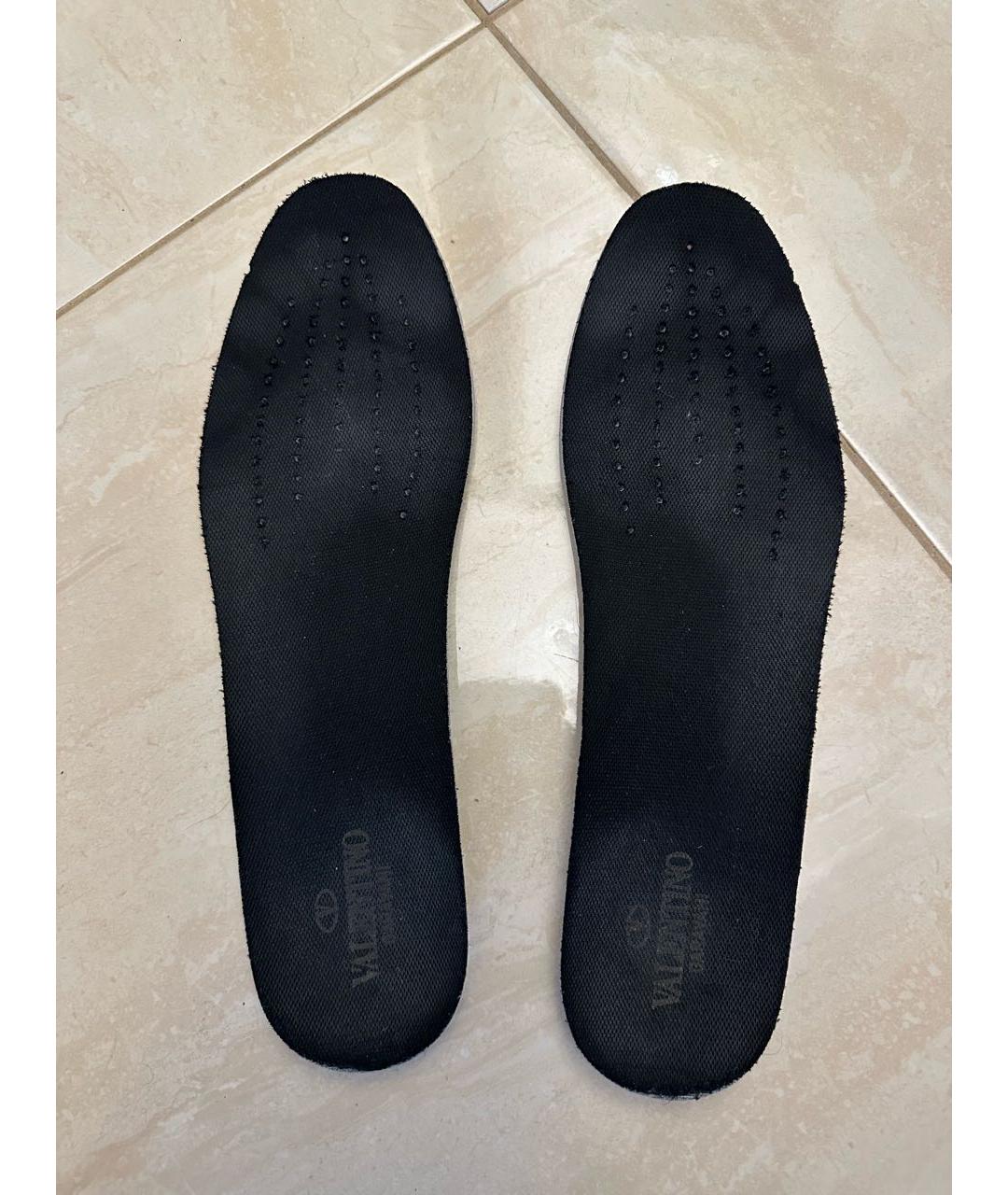 VALENTINO Черные низкие кроссовки / кеды, фото 8