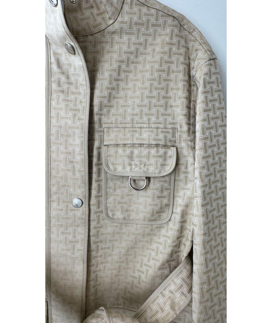 HERMES Бежевый хлопковый тренч/плащ, фото 5