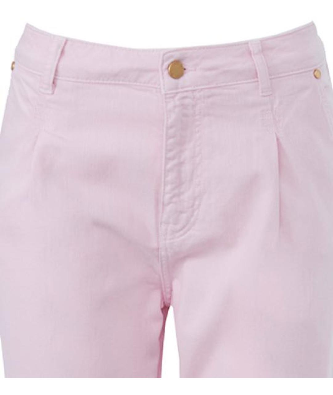 ESSENTIAL Розовые хлопковые прямые джинсы, фото 3