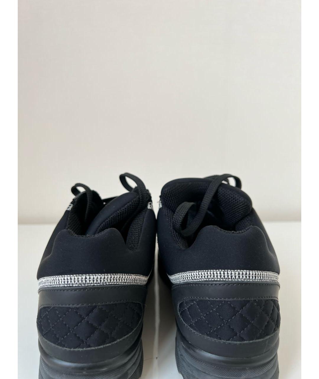 CHANEL Черные текстильные кроссовки, фото 4