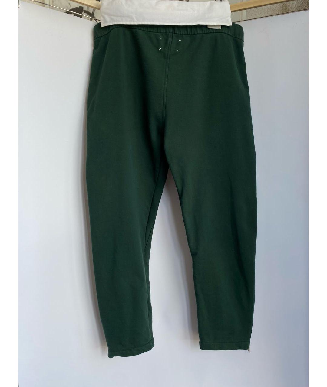 MAISON MARGIELA Зеленые повседневные брюки, фото 6