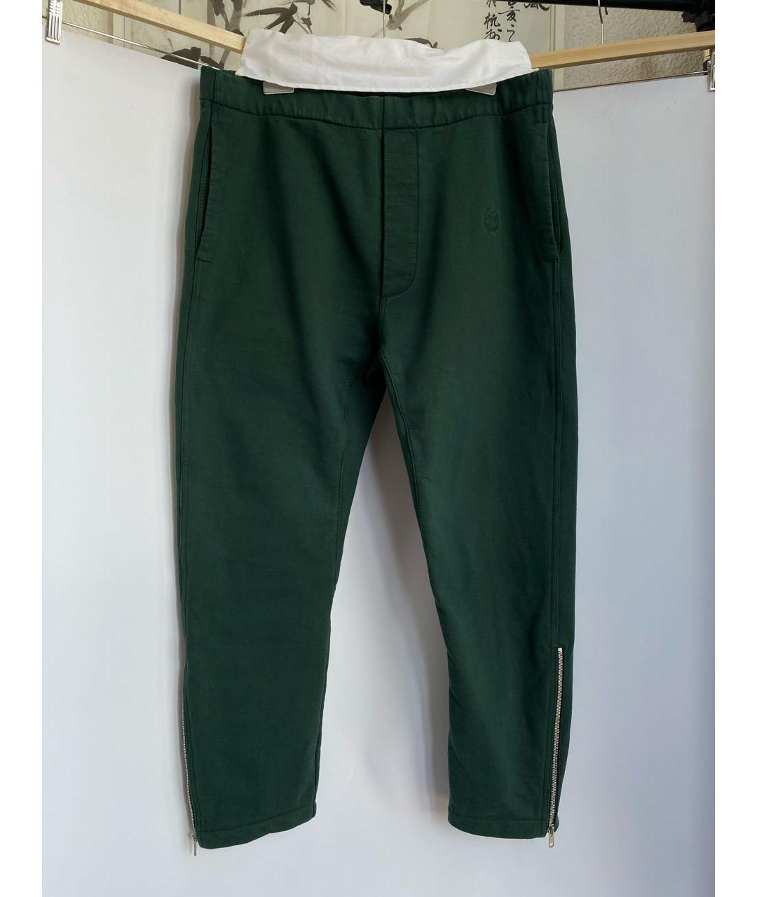 MAISON MARGIELA Зеленые повседневные брюки, фото 9