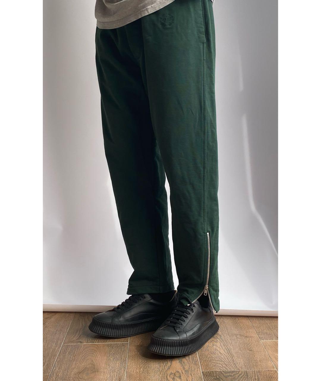 MAISON MARGIELA Зеленые повседневные брюки, фото 5