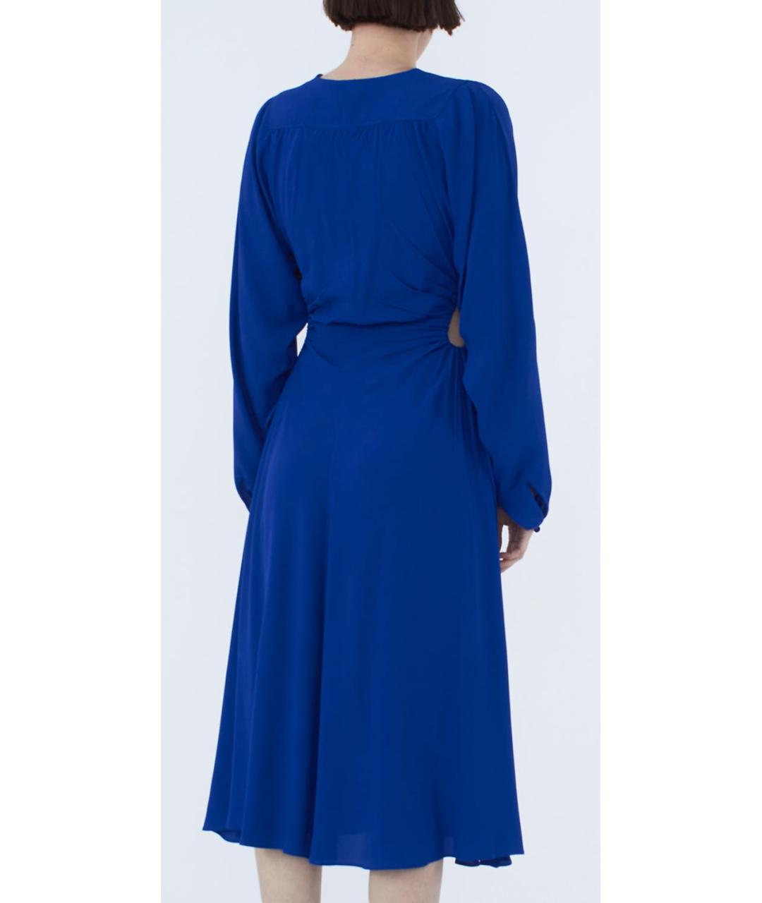 NO. 21 Синее ацетатное вечернее платье, фото 2