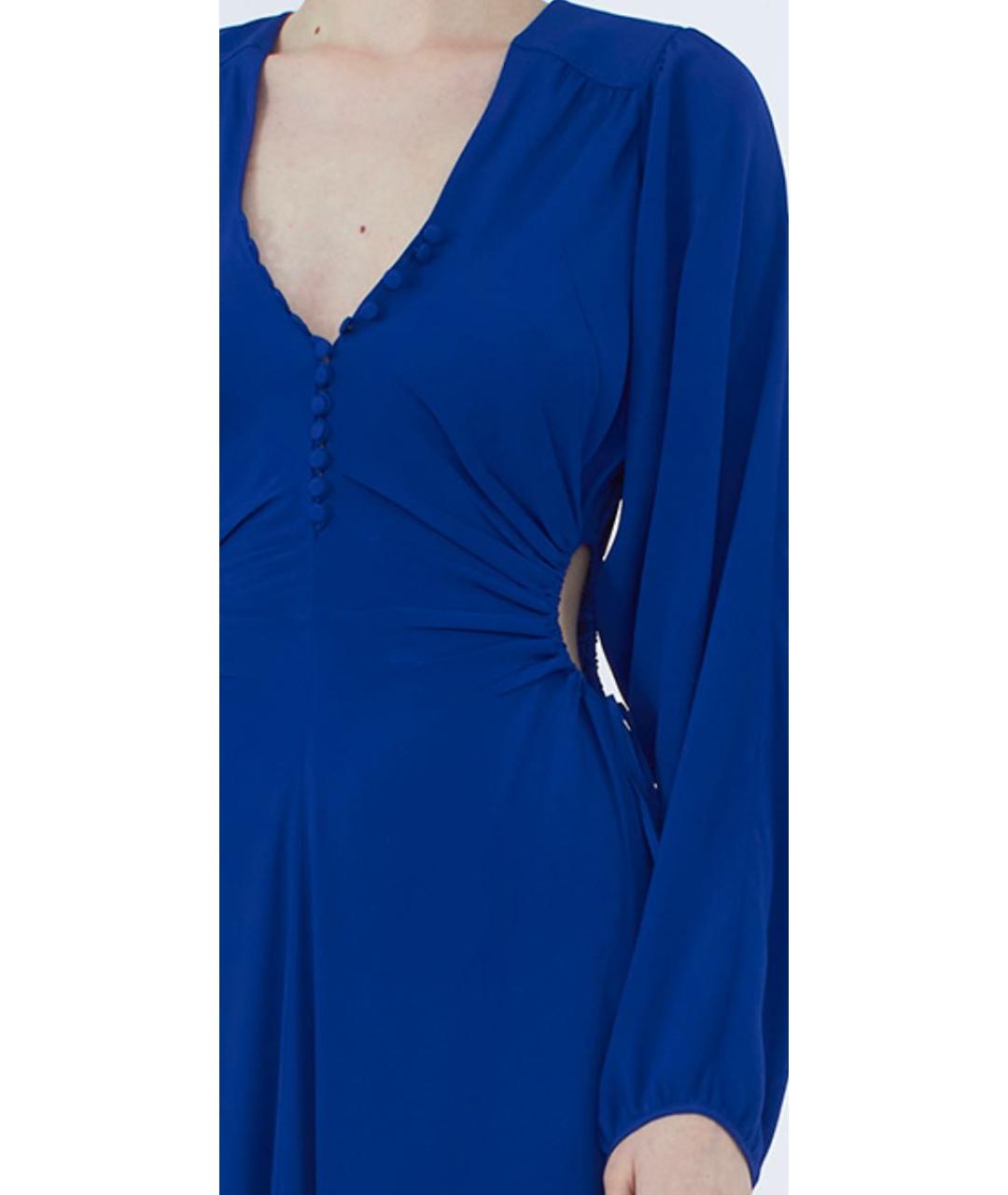 NO. 21 Синее ацетатное вечернее платье, фото 7