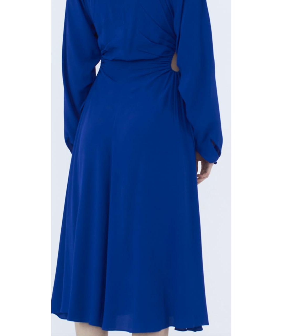 NO. 21 Синее ацетатное вечернее платье, фото 8
