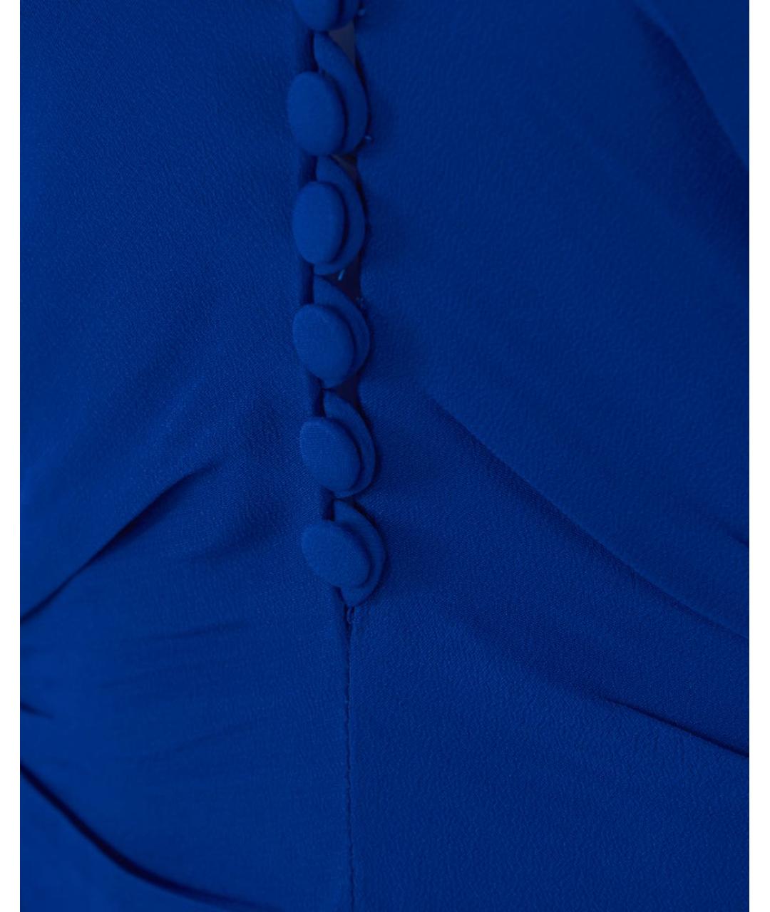NO. 21 Синее ацетатное вечернее платье, фото 4