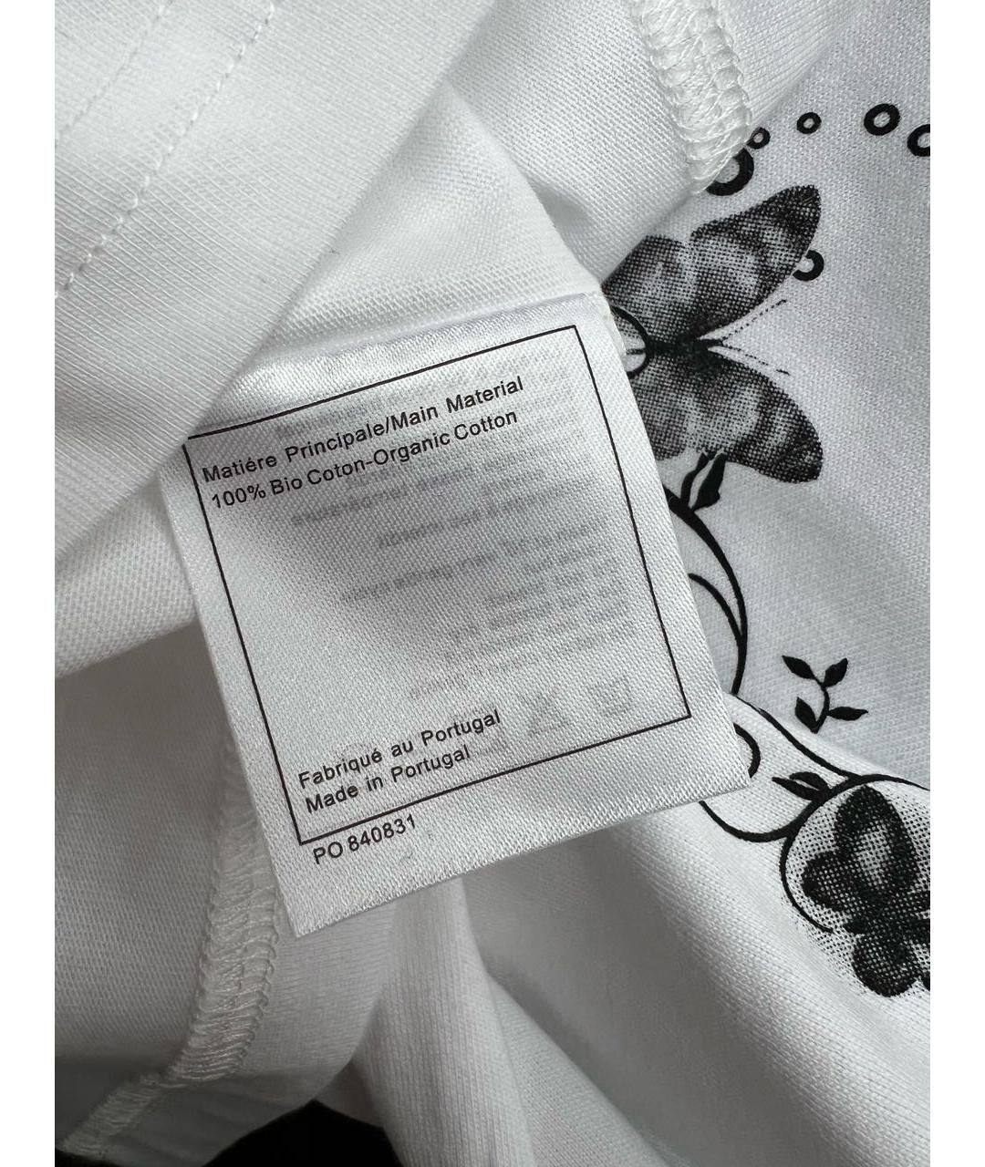 CHANEL Белая хлопковая футболка, фото 4