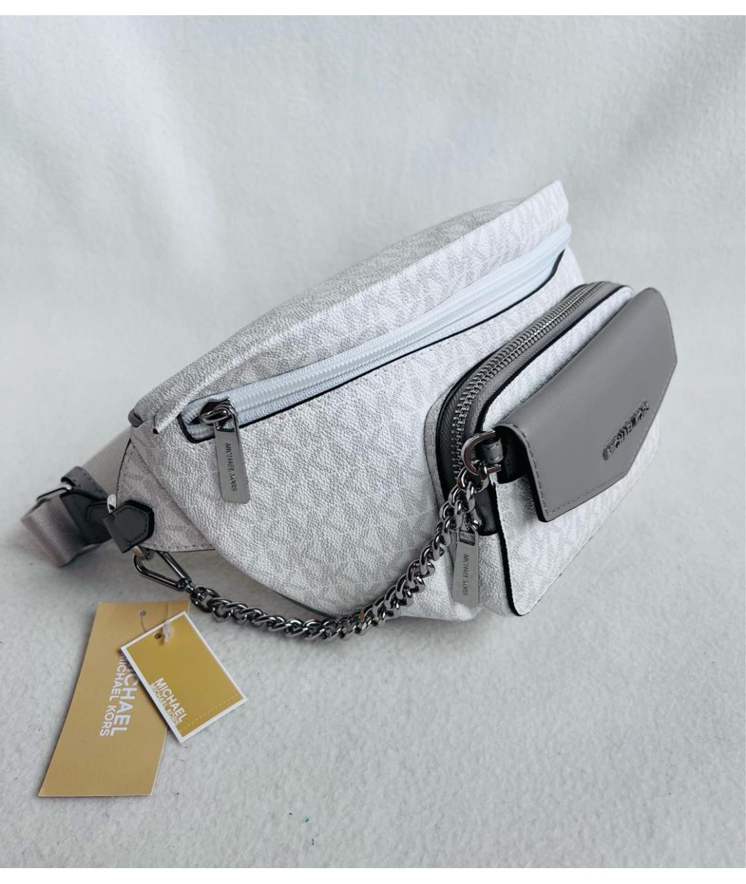 MICHAEL MICHAEL KORS Белая поясная сумка, фото 2