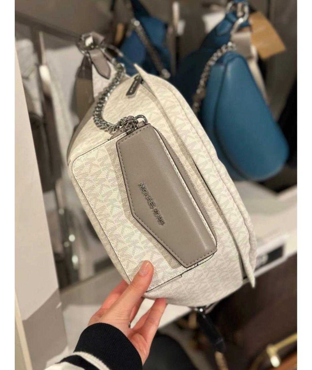 MICHAEL MICHAEL KORS Белая поясная сумка, фото 4