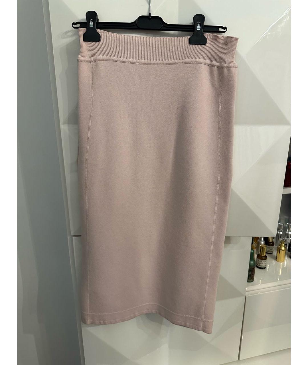 FENDI Розовая юбка миди, фото 4