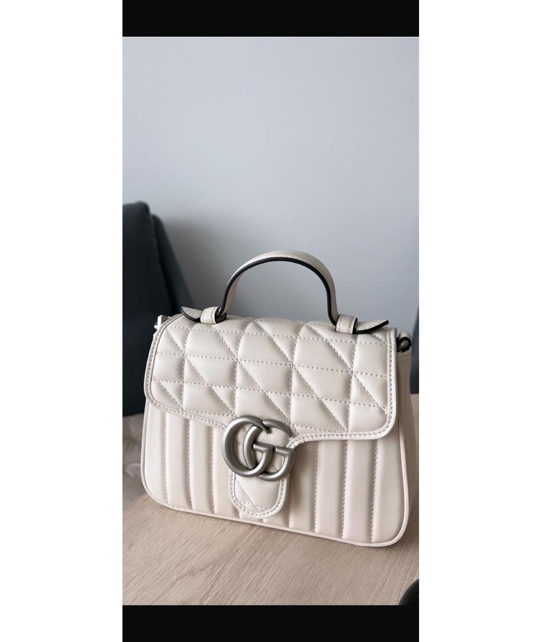 GUCCI Серая кожаная сумка через плечо, фото 2