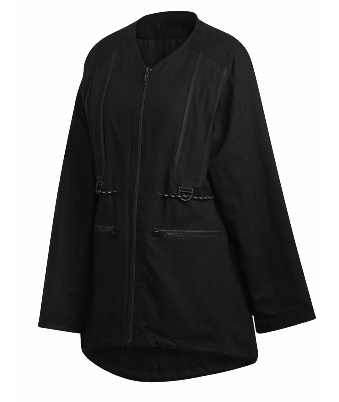 Y-3 Черная хлопковая куртка, фото 8
