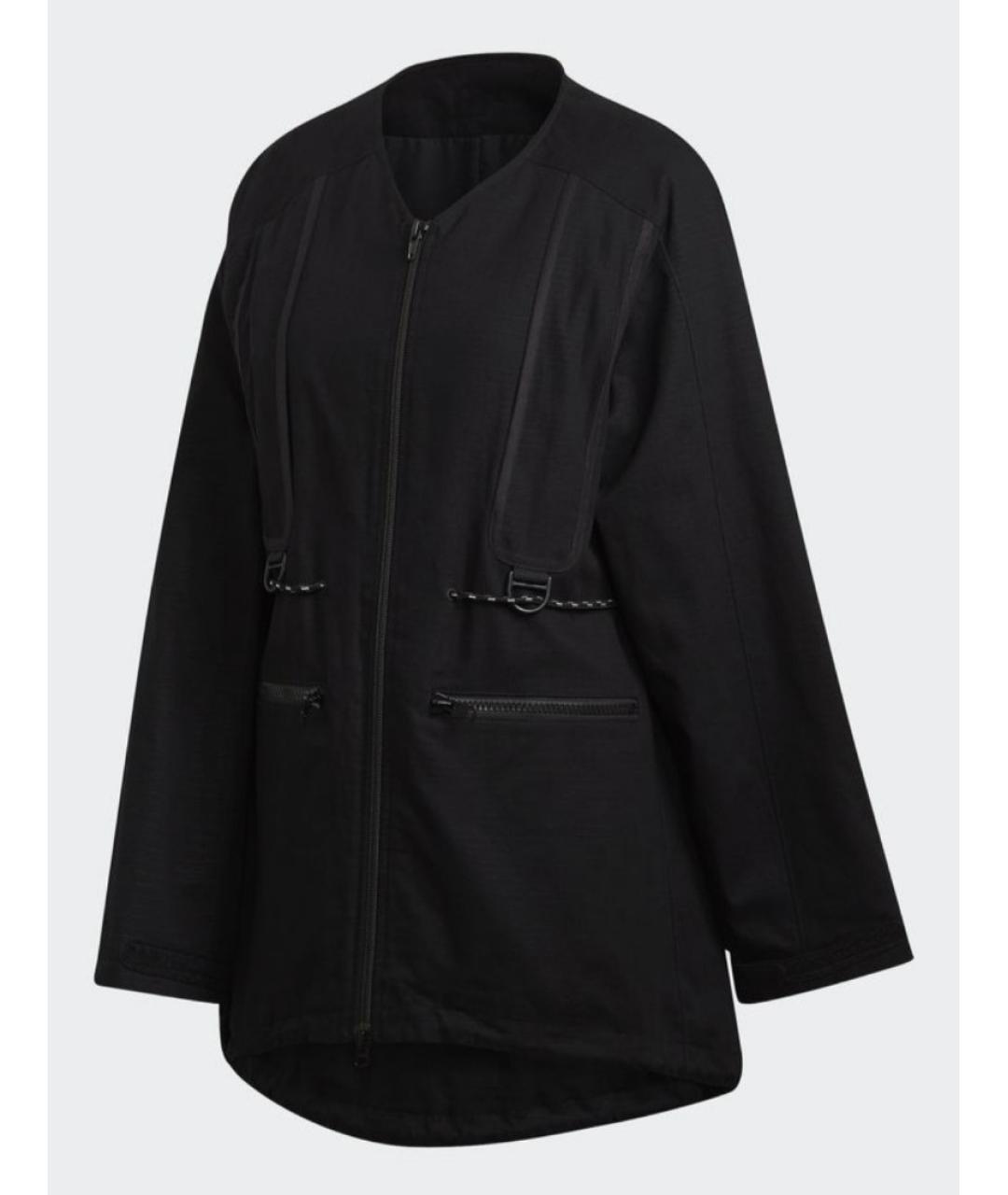 Y-3 Черная хлопковая куртка, фото 7