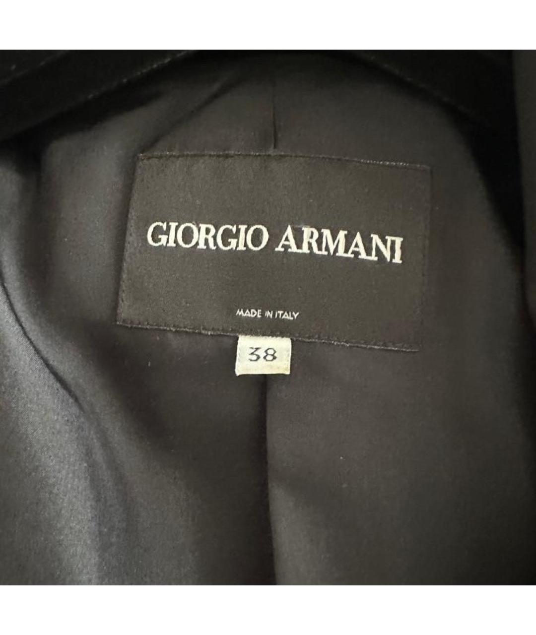 GIORGIO ARMANI Черный жакет/пиджак, фото 5