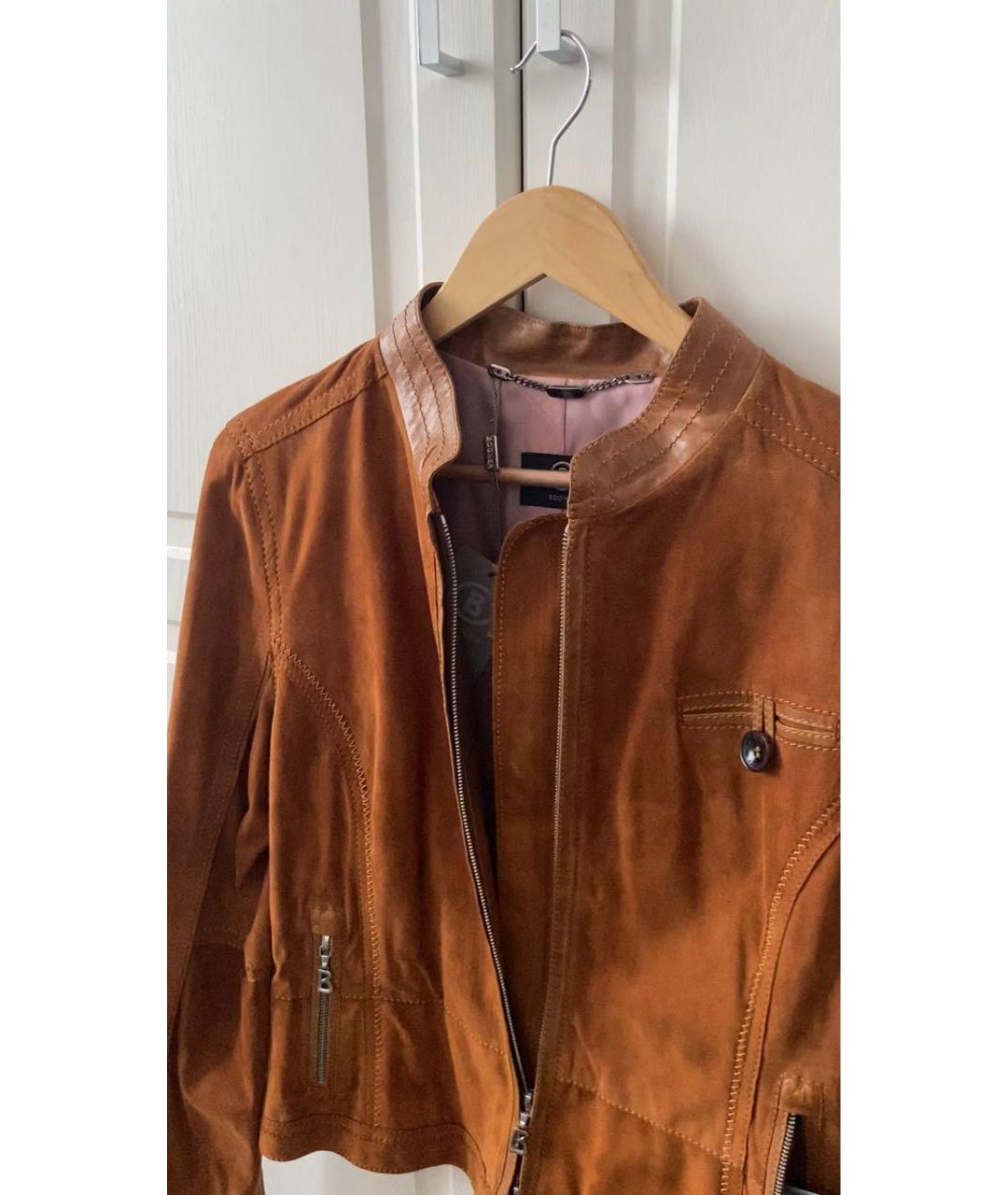 BOGNER Оранжевая замшевая куртка, фото 7