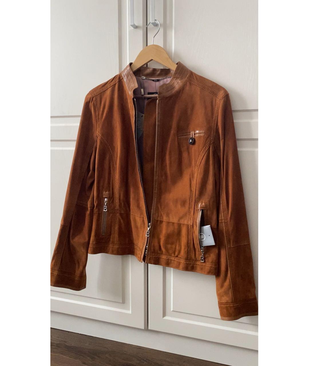 BOGNER Оранжевая замшевая куртка, фото 2