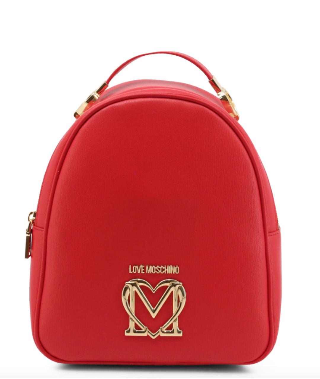 LOVE MOSCHINO Красный рюкзак из искусственной кожи, фото 1