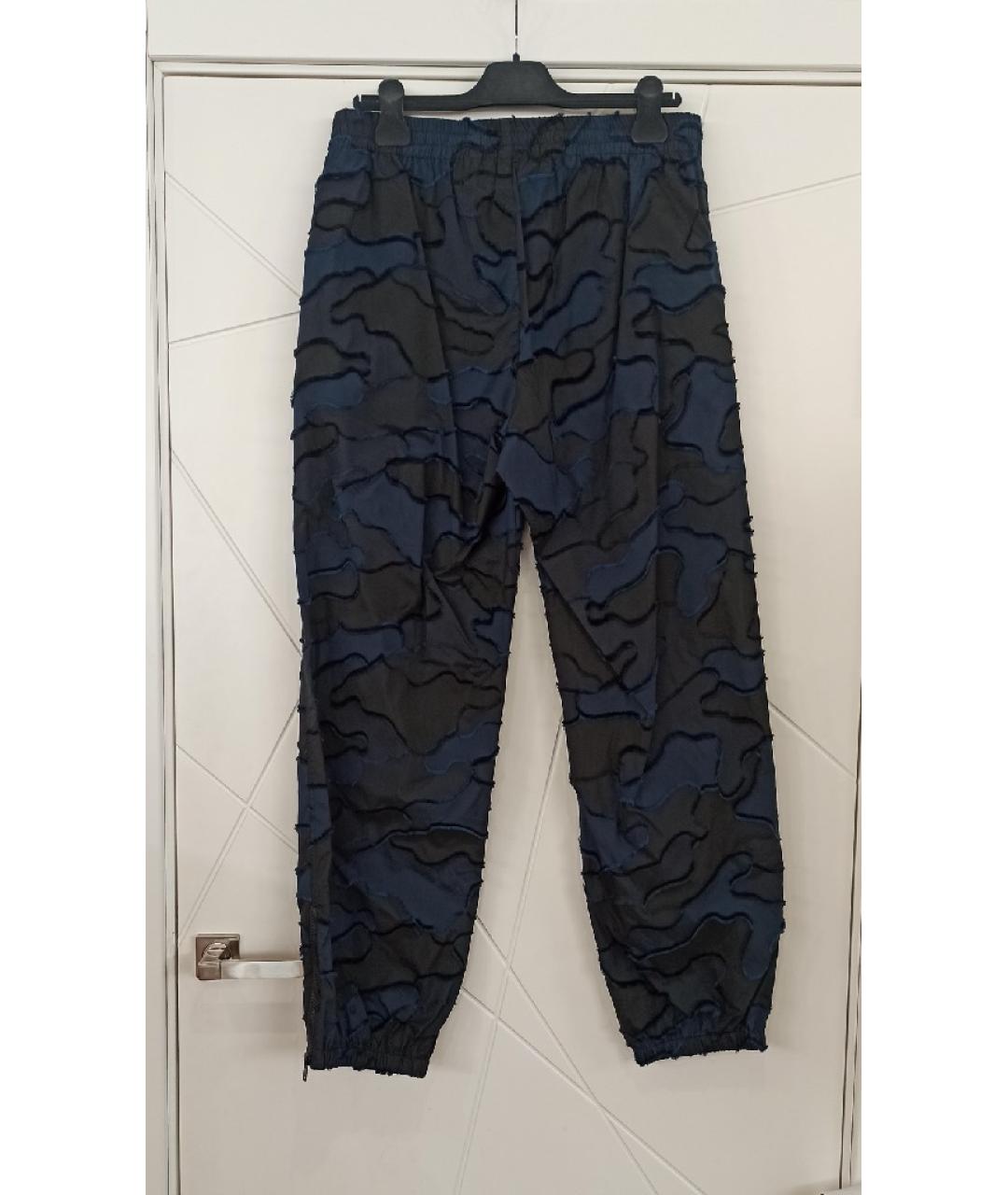 CHRISTIAN DIOR PRE-OWNED Синие полиэстеровые брюки широкие, фото 2