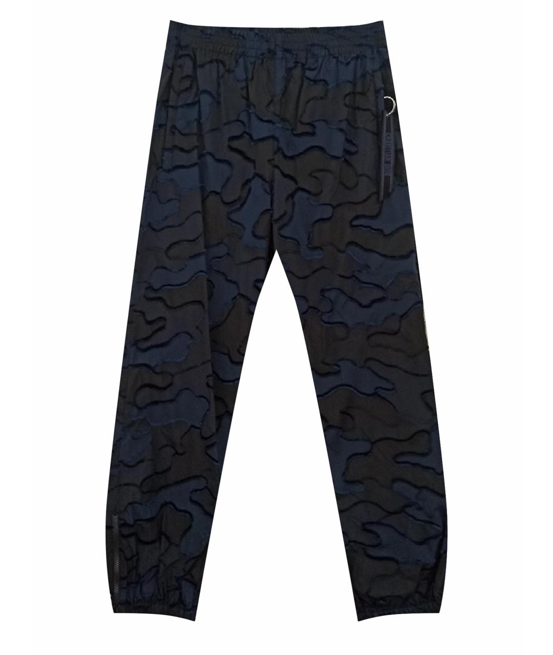 CHRISTIAN DIOR PRE-OWNED Синие полиэстеровые брюки широкие, фото 1