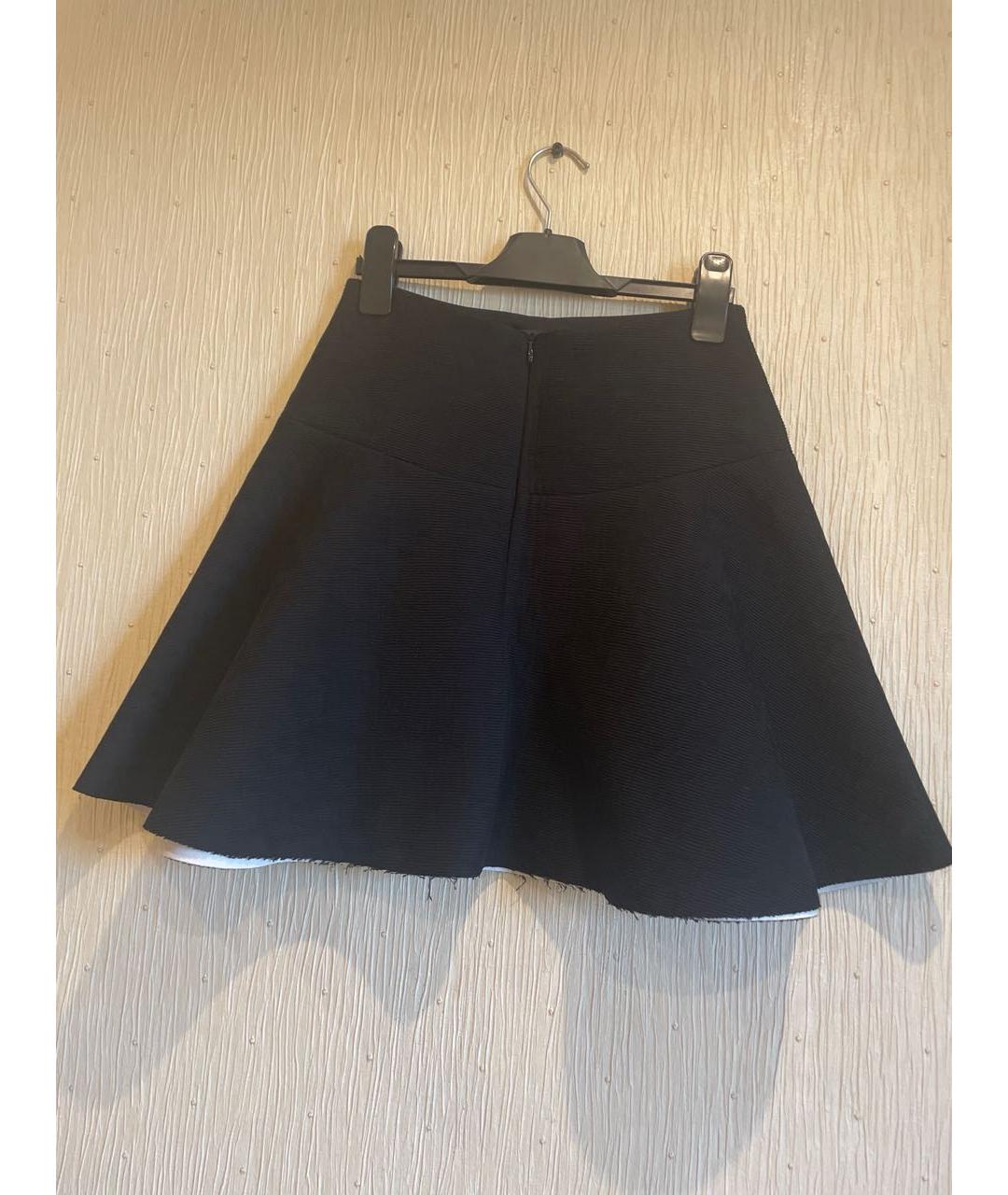SANDRO Черная полиуретановая юбка мини, фото 2