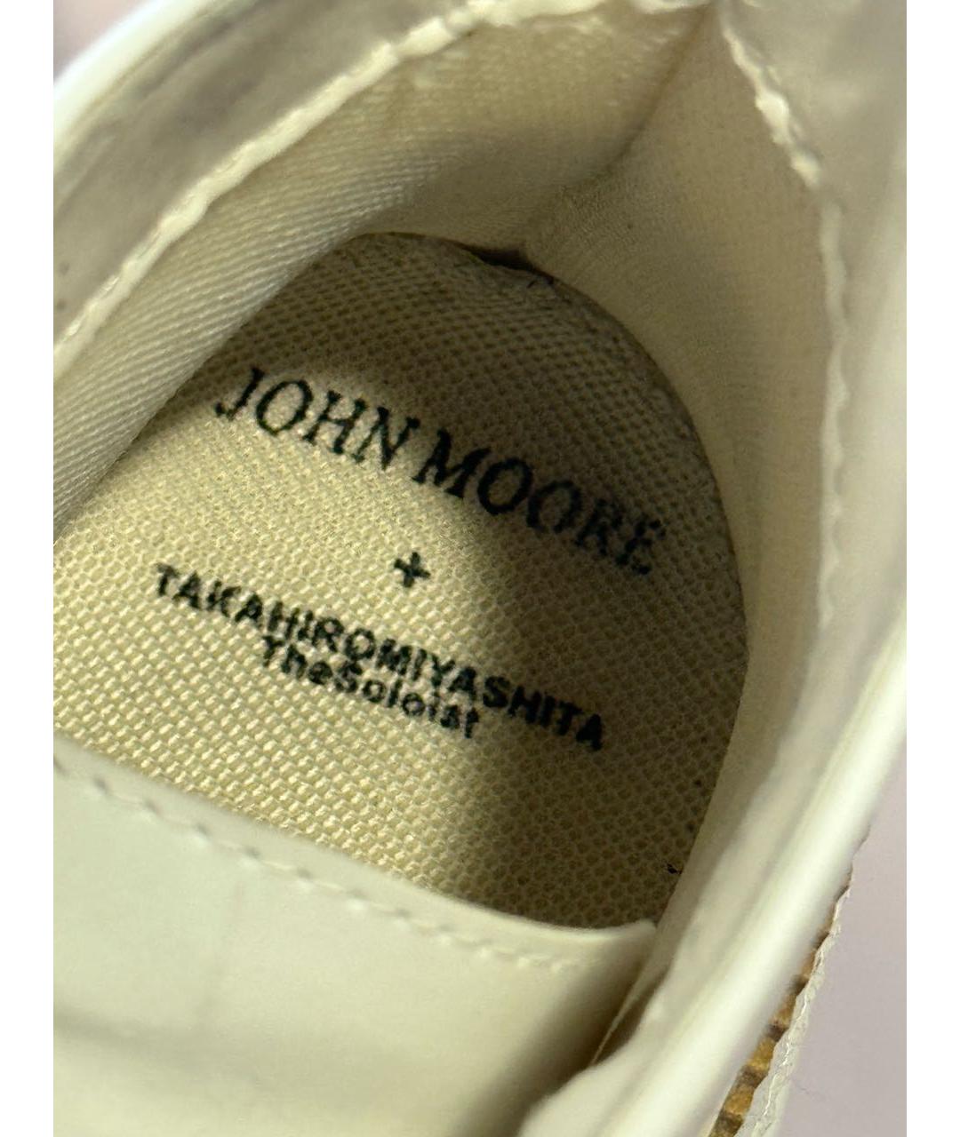 TAKAHIROMIYASHITA THE SOLOIST Белые низкие ботинки из искусственной кожи, фото 6