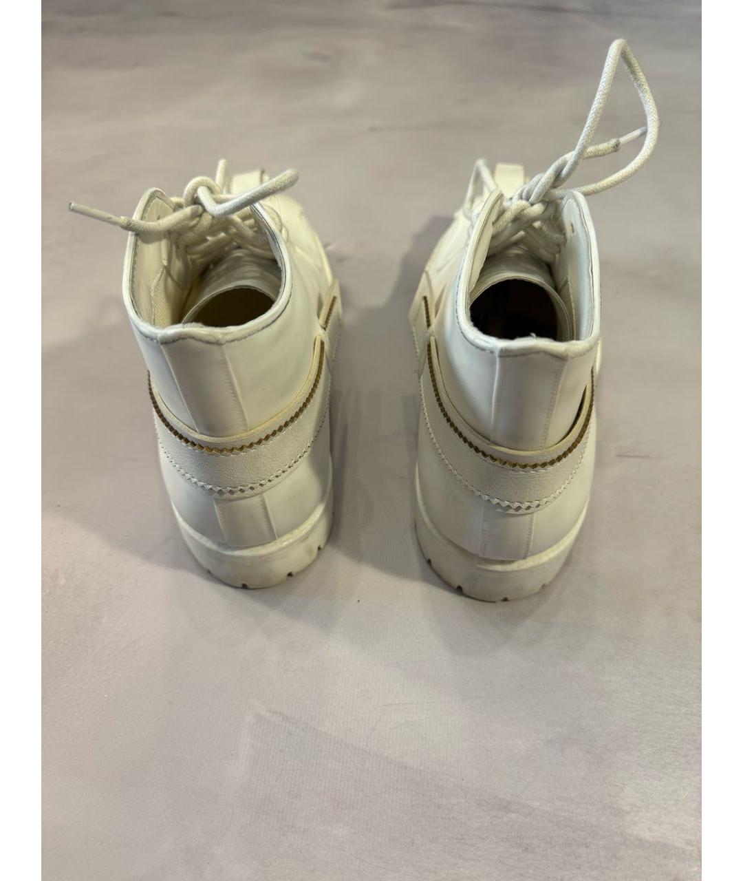 TAKAHIROMIYASHITA THE SOLOIST Белые низкие ботинки из искусственной кожи, фото 4