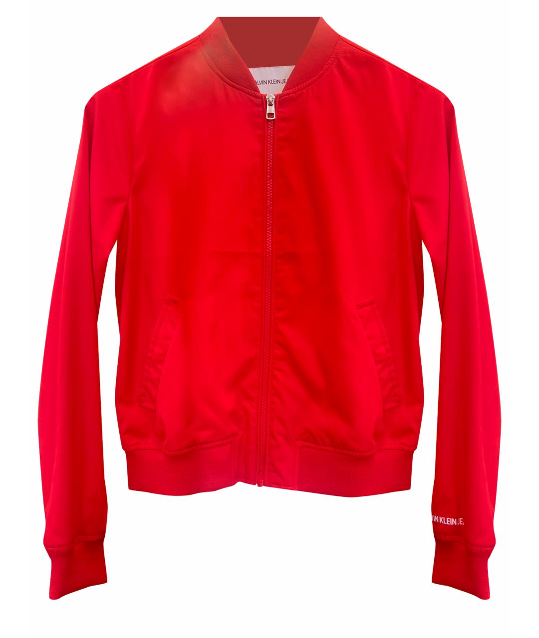 CALVIN KLEIN JEANS Красная полиэстеровая куртка, фото 1