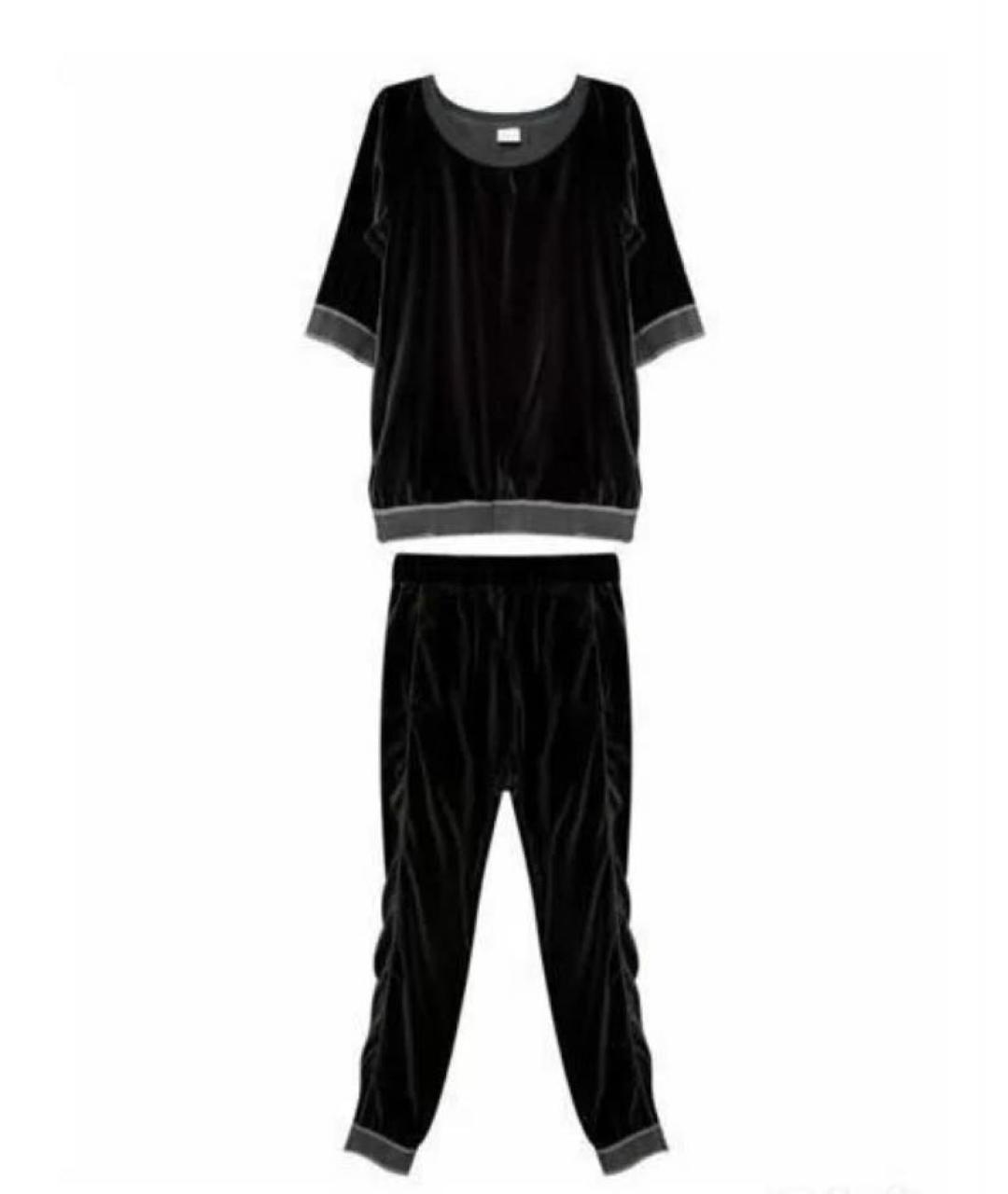 PINKO Черный бархатный спортивные костюмы, фото 1