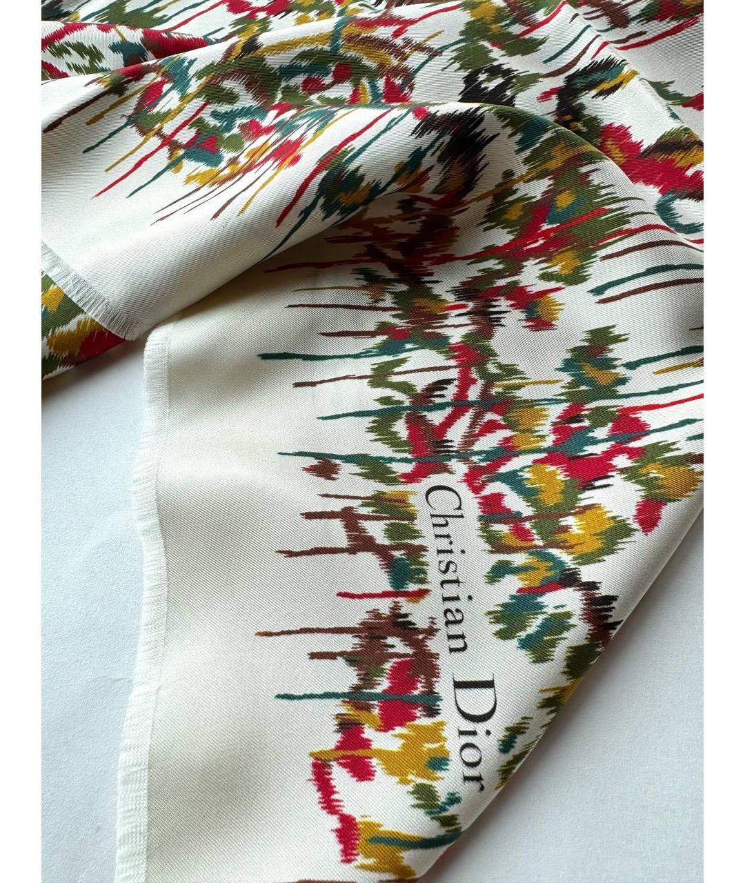 CHRISTIAN DIOR PRE-OWNED Мульти шелковый платок, фото 4