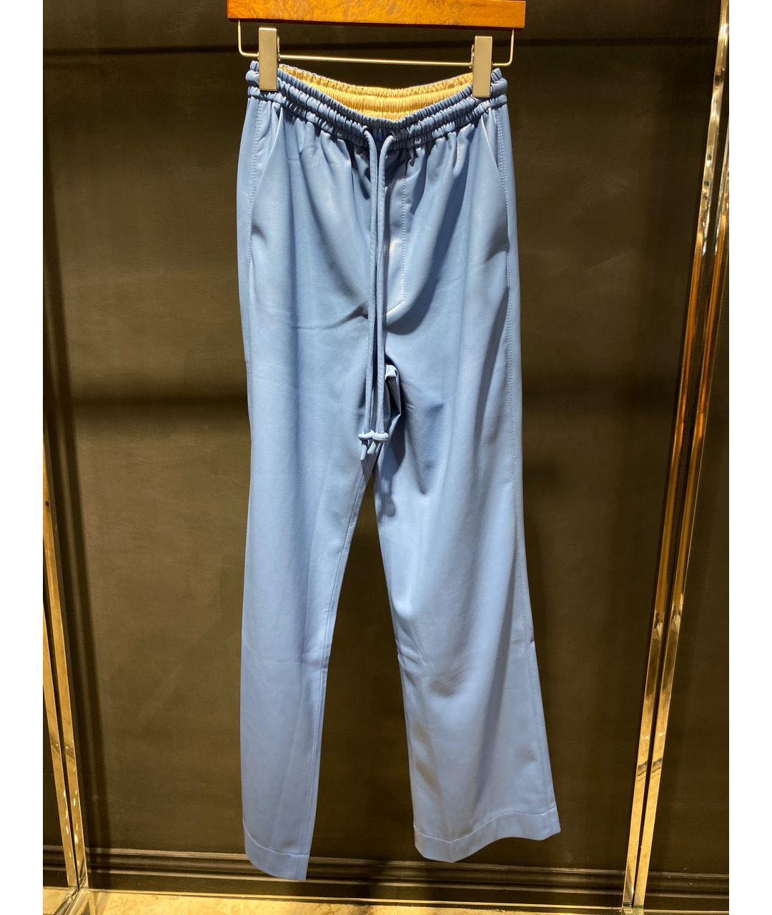 NANUSHKA Голубые прямые брюки, фото 2