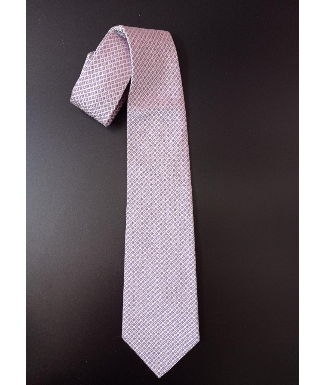 HERMES PRE-OWNED Розовый шелковый галстук, фото 9