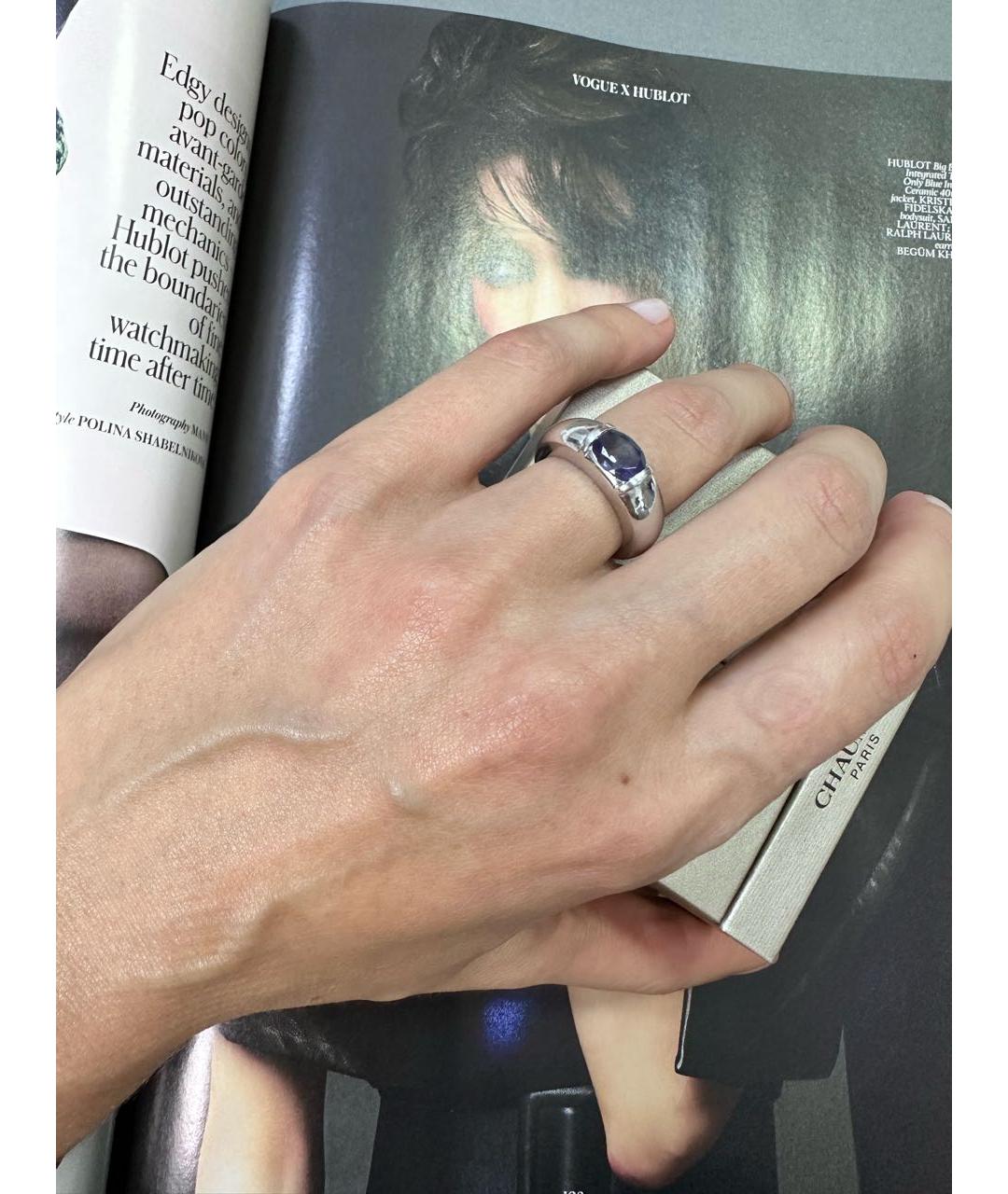 CHAUMET Синее кольцо из белого золота, фото 8
