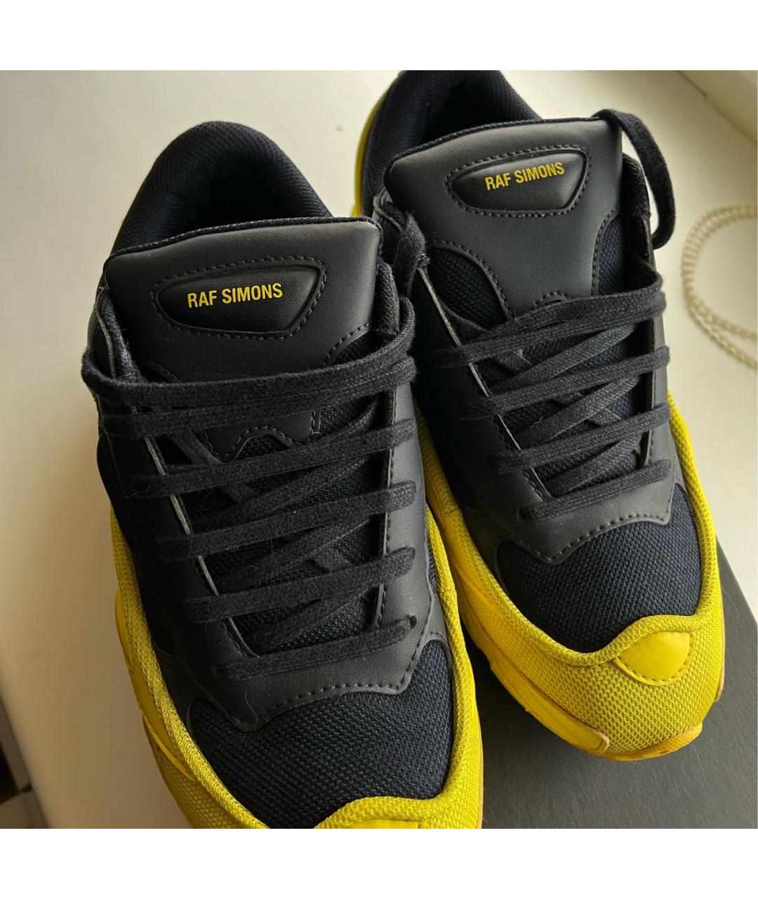 ADIDAS X RAF SIMONS Желтые кожаные кроссовки, фото 5