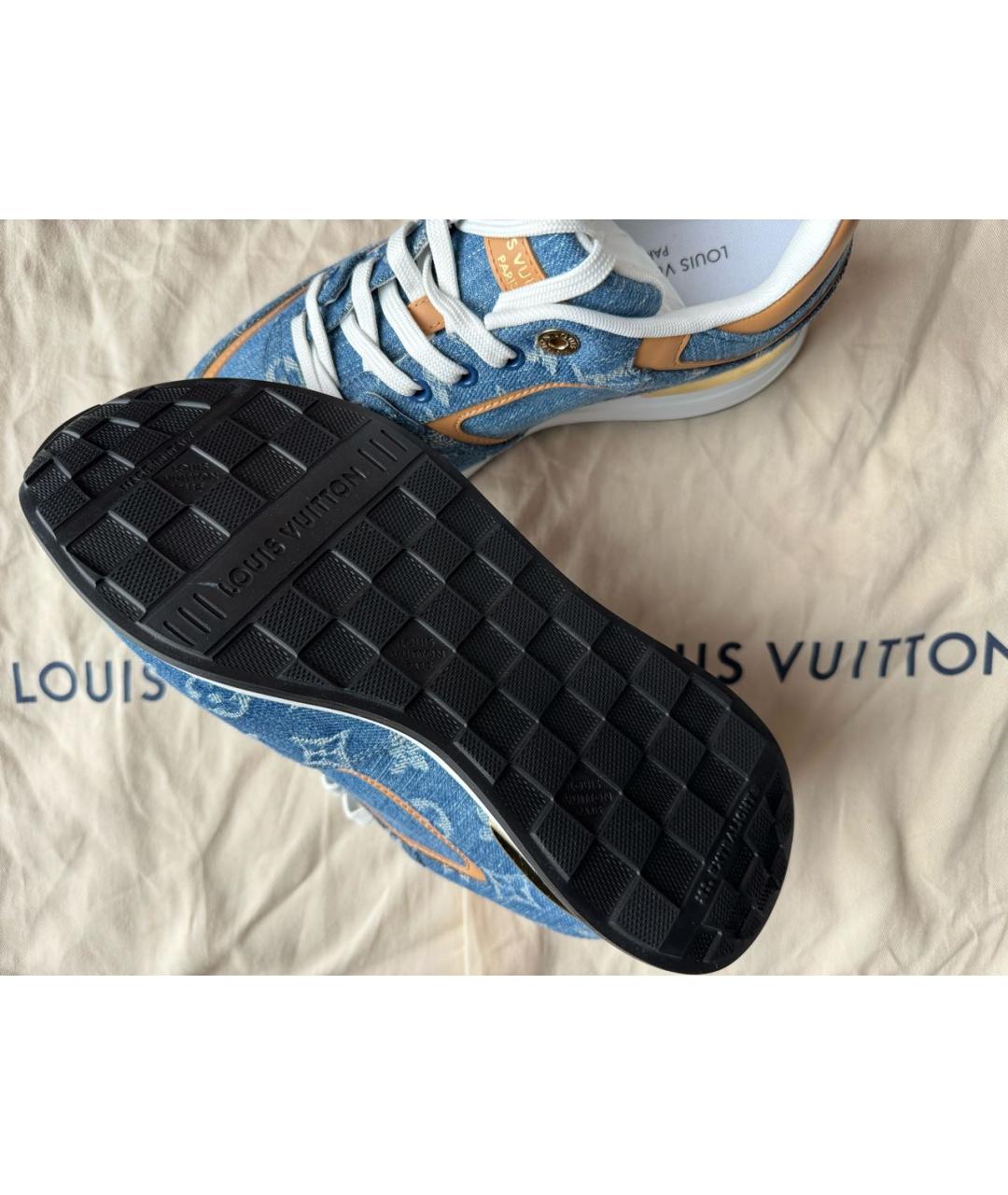 LOUIS VUITTON PRE-OWNED Голубые кроссовки, фото 5