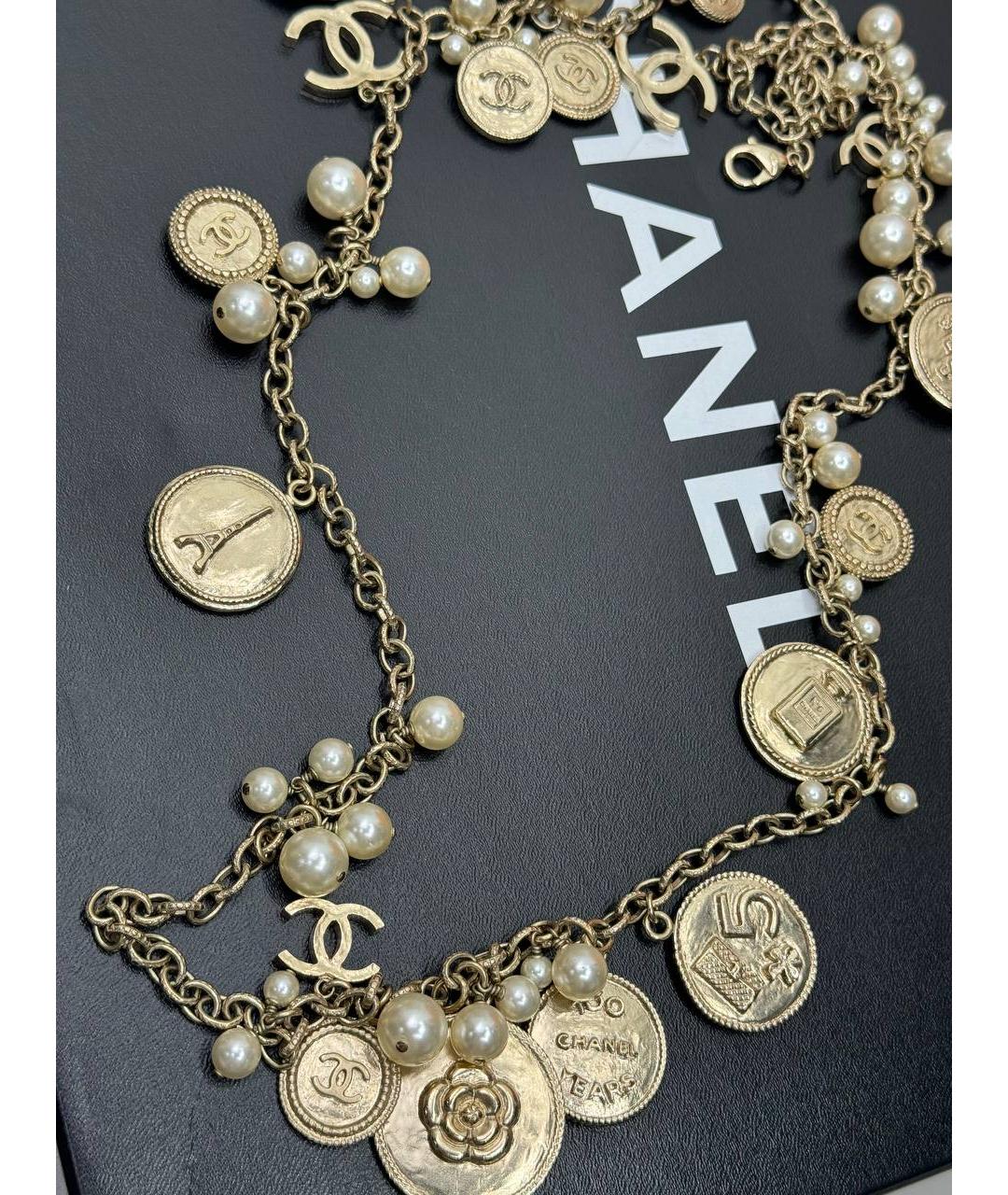 CHANEL Золотое колье, фото 2
