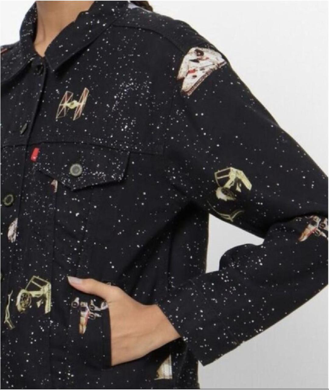 LEVI'S Темно-синяя хлопковая куртка, фото 4
