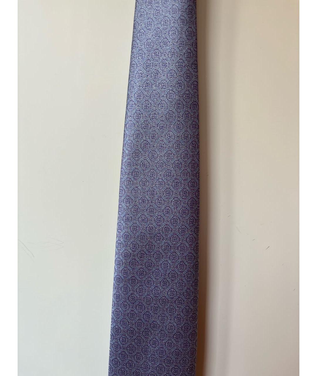 BRIONI Голубой шелковый галстук, фото 4