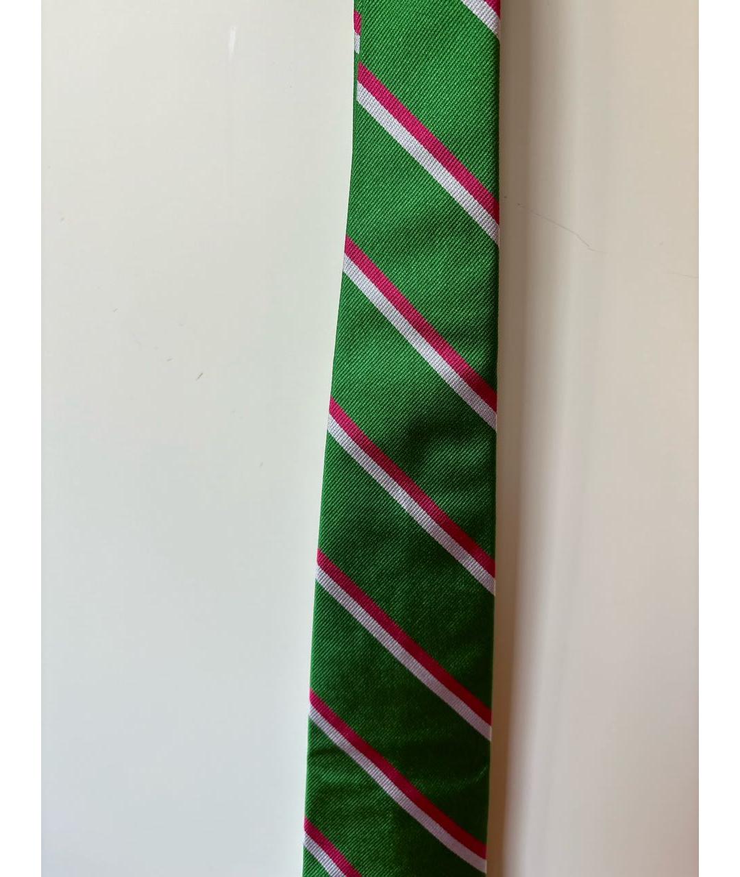 POLO RALPH LAUREN Салатовый шелковый галстук, фото 6
