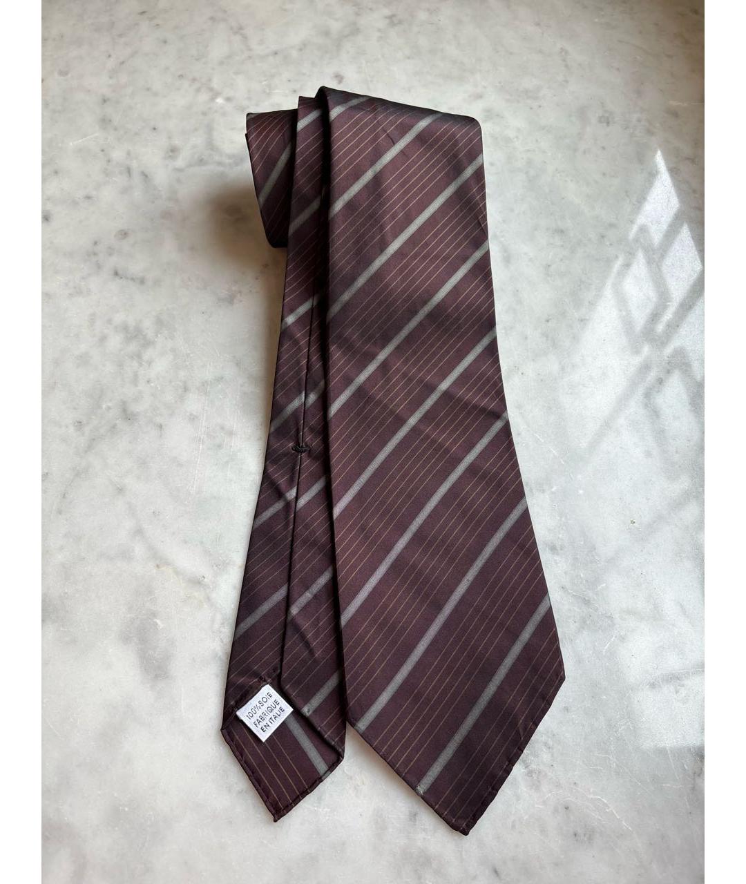 SAINT LAURENT Бордовый галстук, фото 5