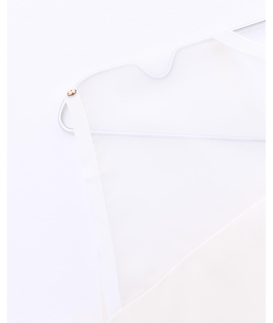SPORTMAX Белый шелковый сарафан, фото 6