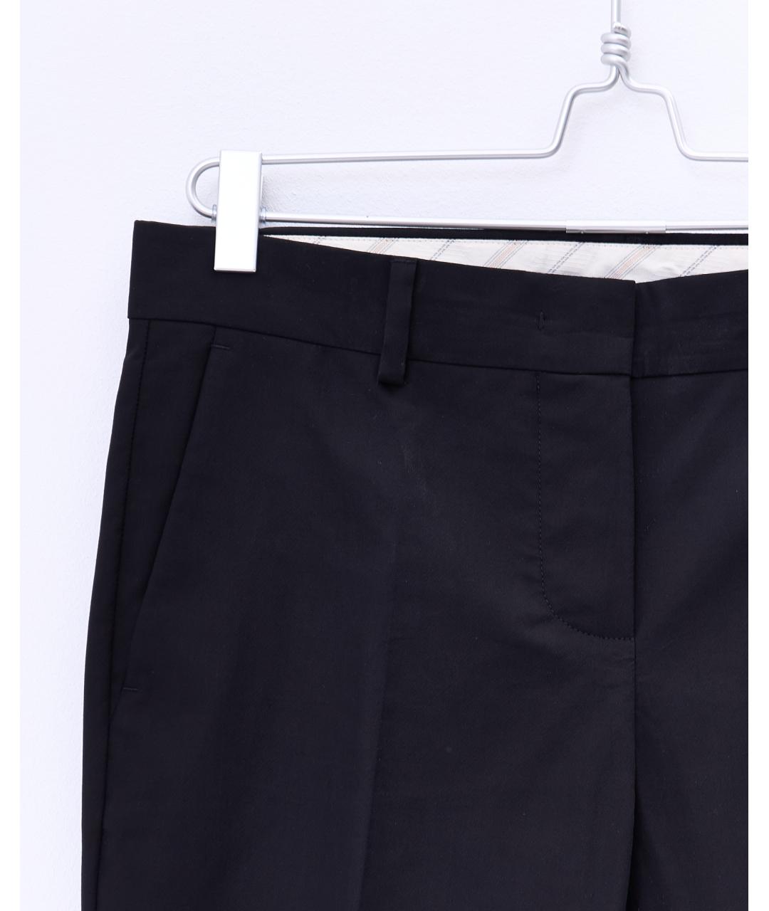 SPORTMAX Черные хлопковые брюки узкие, фото 4