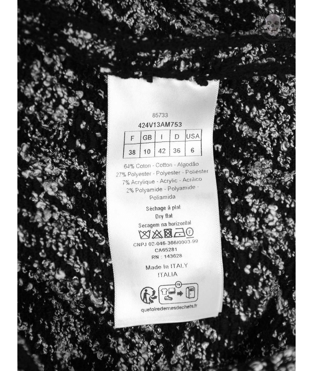 CHRISTIAN DIOR PRE-OWNED Черный твидовый жакет/пиджак, фото 7