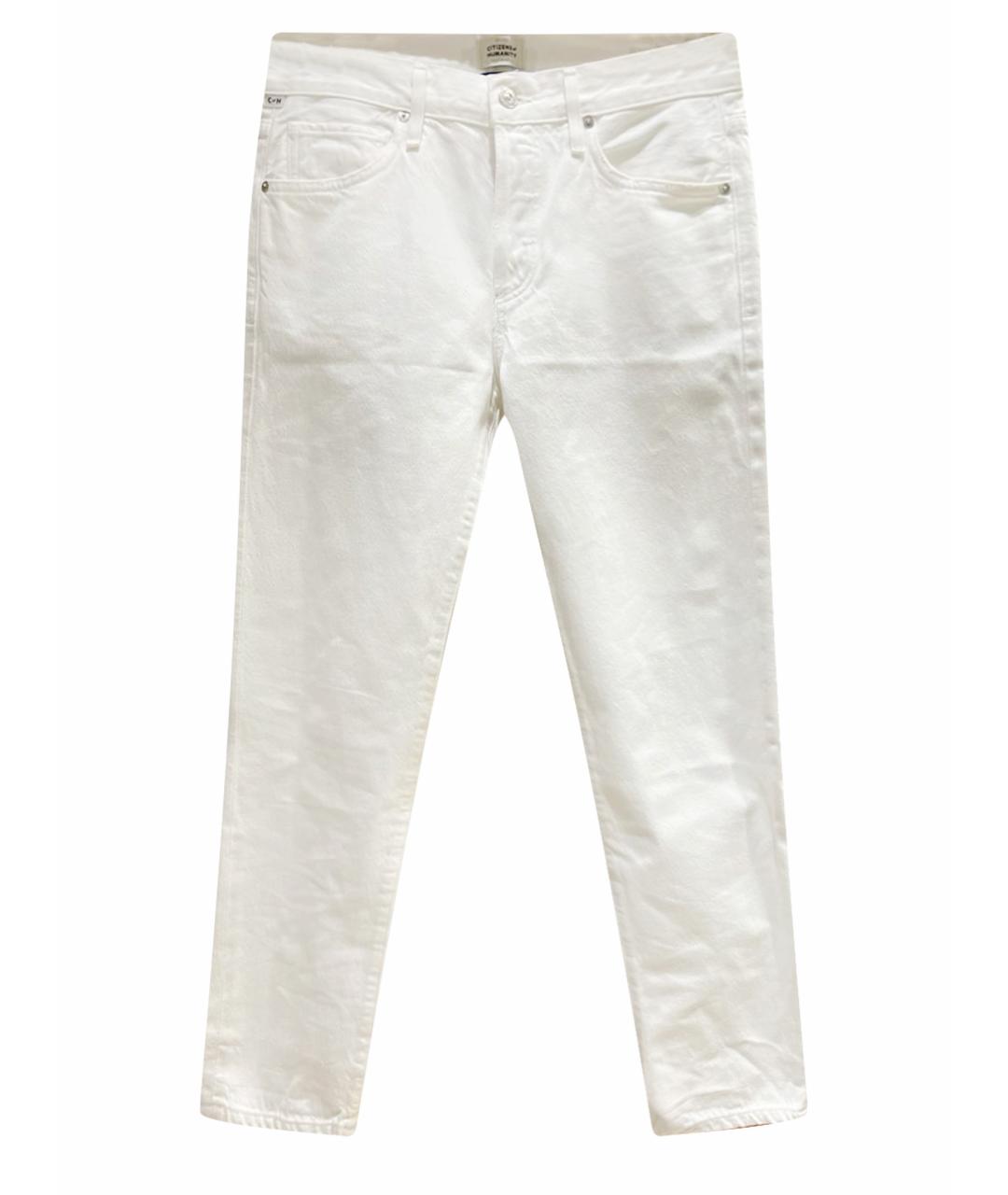 CITIZENS OF HUMANITY Белые хлопковые прямые джинсы, фото 1
