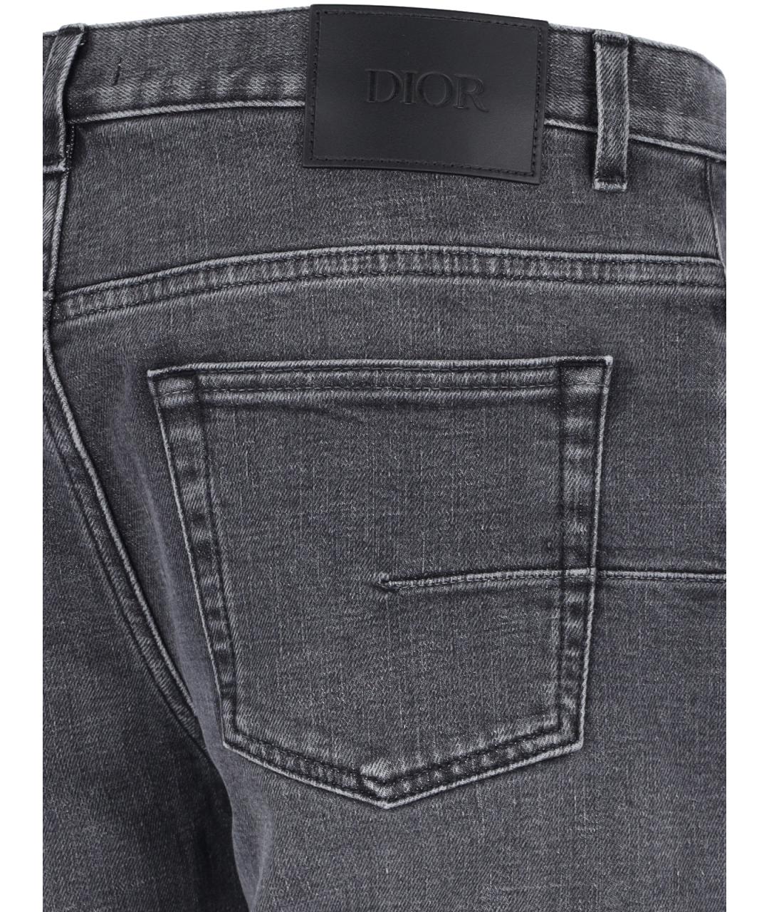 CHRISTIAN DIOR PRE-OWNED Серые джинсы скинни, фото 3
