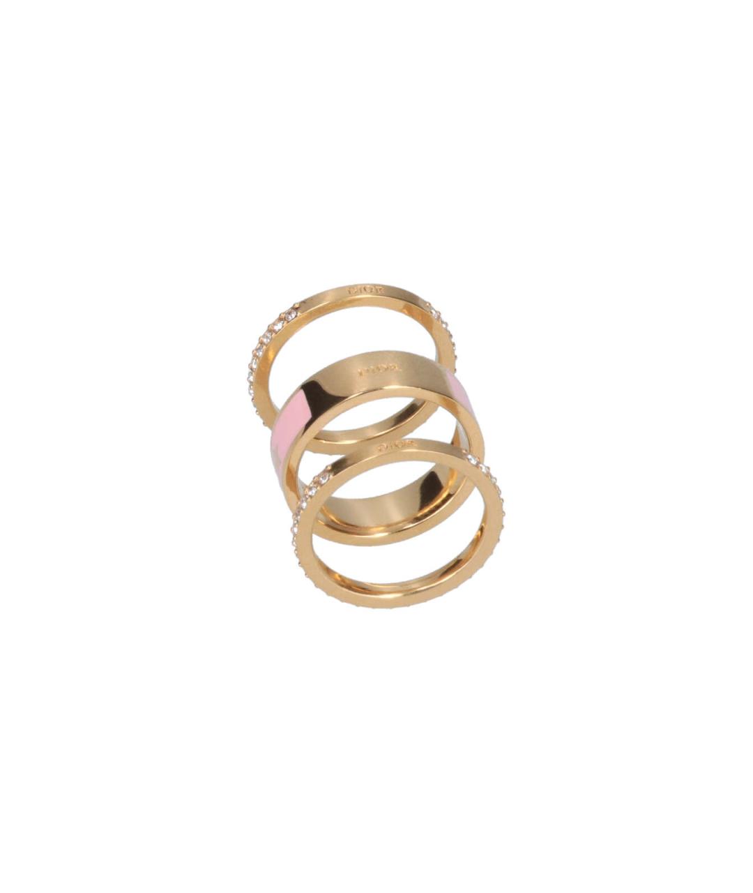 CHRISTIAN DIOR Розовое металлическое кольцо, фото 2