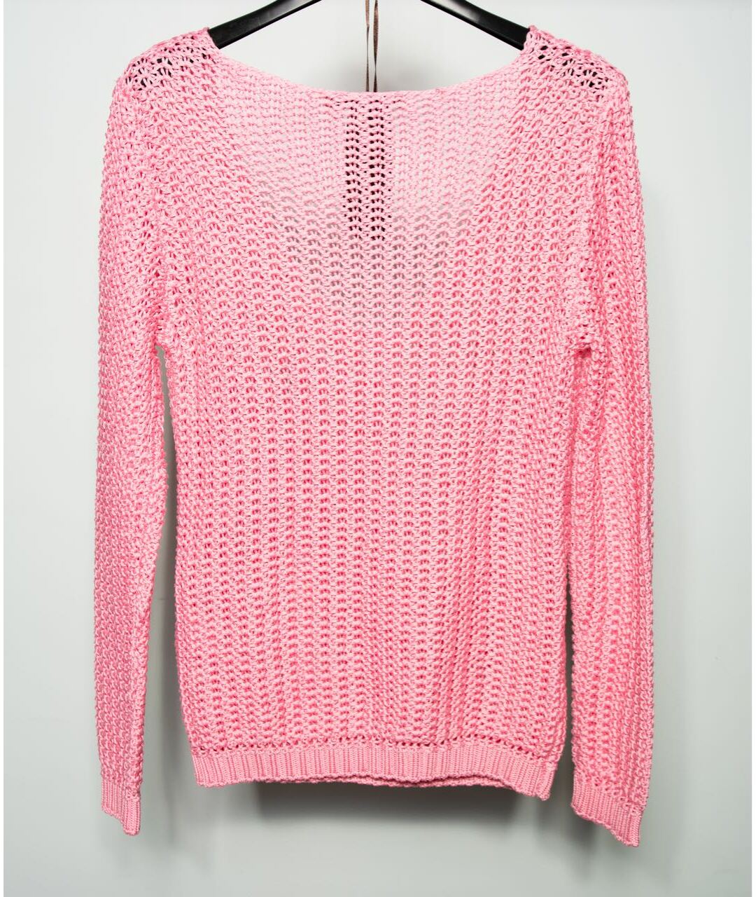 ERMANNO SCERVINO Розовый хлопко-эластановый джемпер / свитер, фото 2