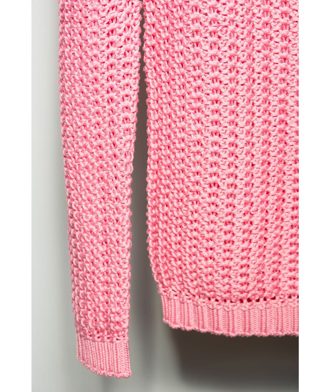 ERMANNO SCERVINO Розовый хлопко-эластановый джемпер / свитер, фото 7
