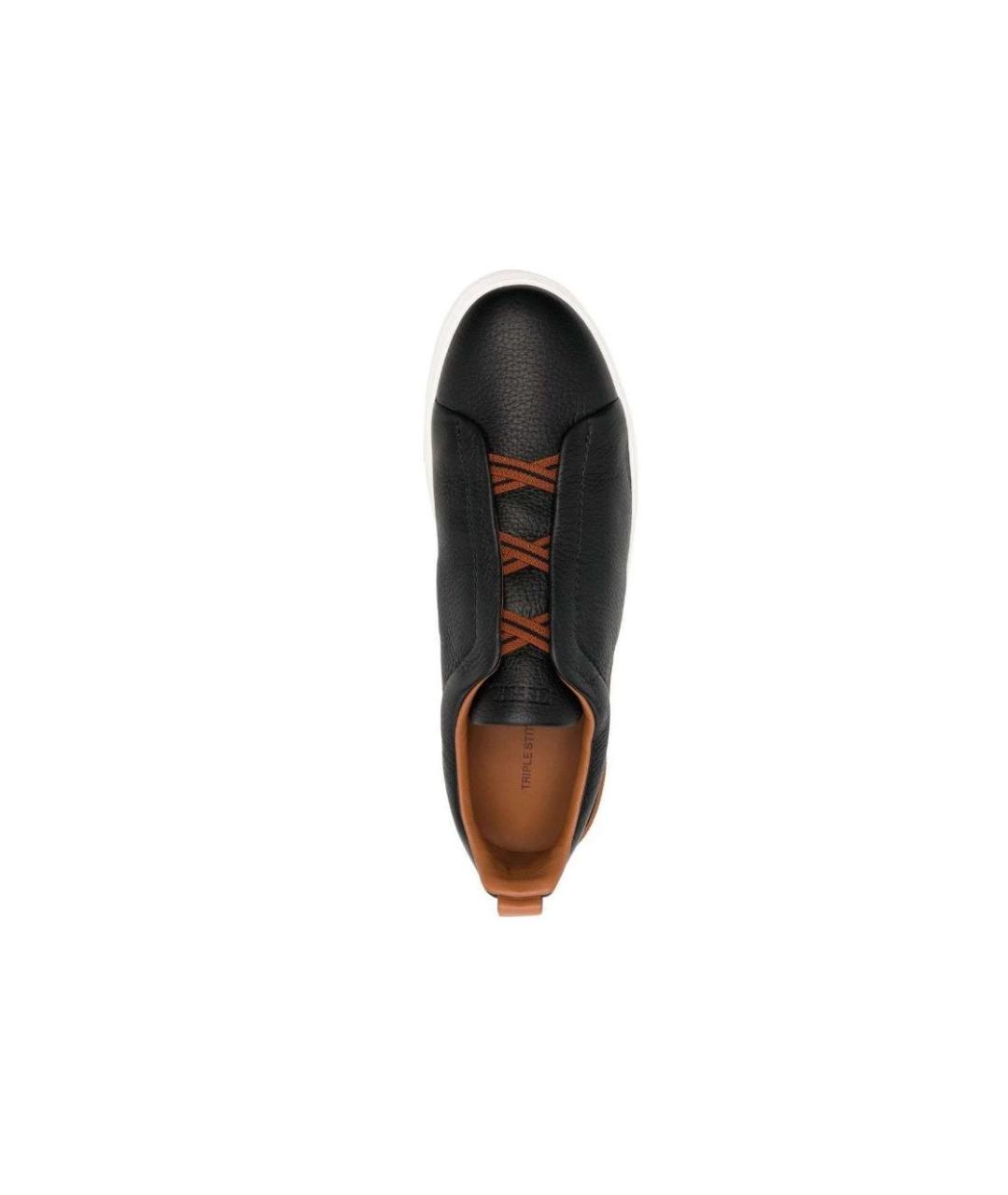 ERMENEGILDO ZEGNA Белые низкие кроссовки / кеды, фото 3