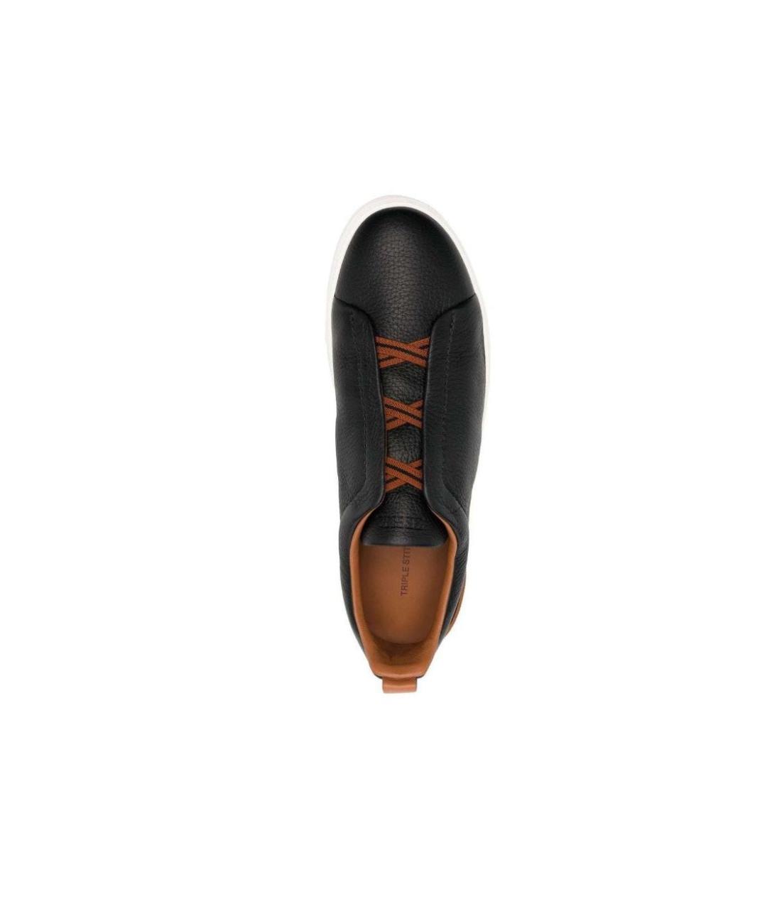 ERMENEGILDO ZEGNA Белые низкие кроссовки / кеды, фото 3